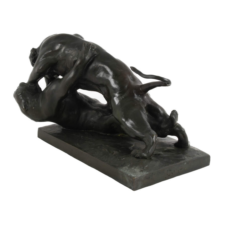 Bronze Tiger Sculpture by Jean M. Gaspar-4