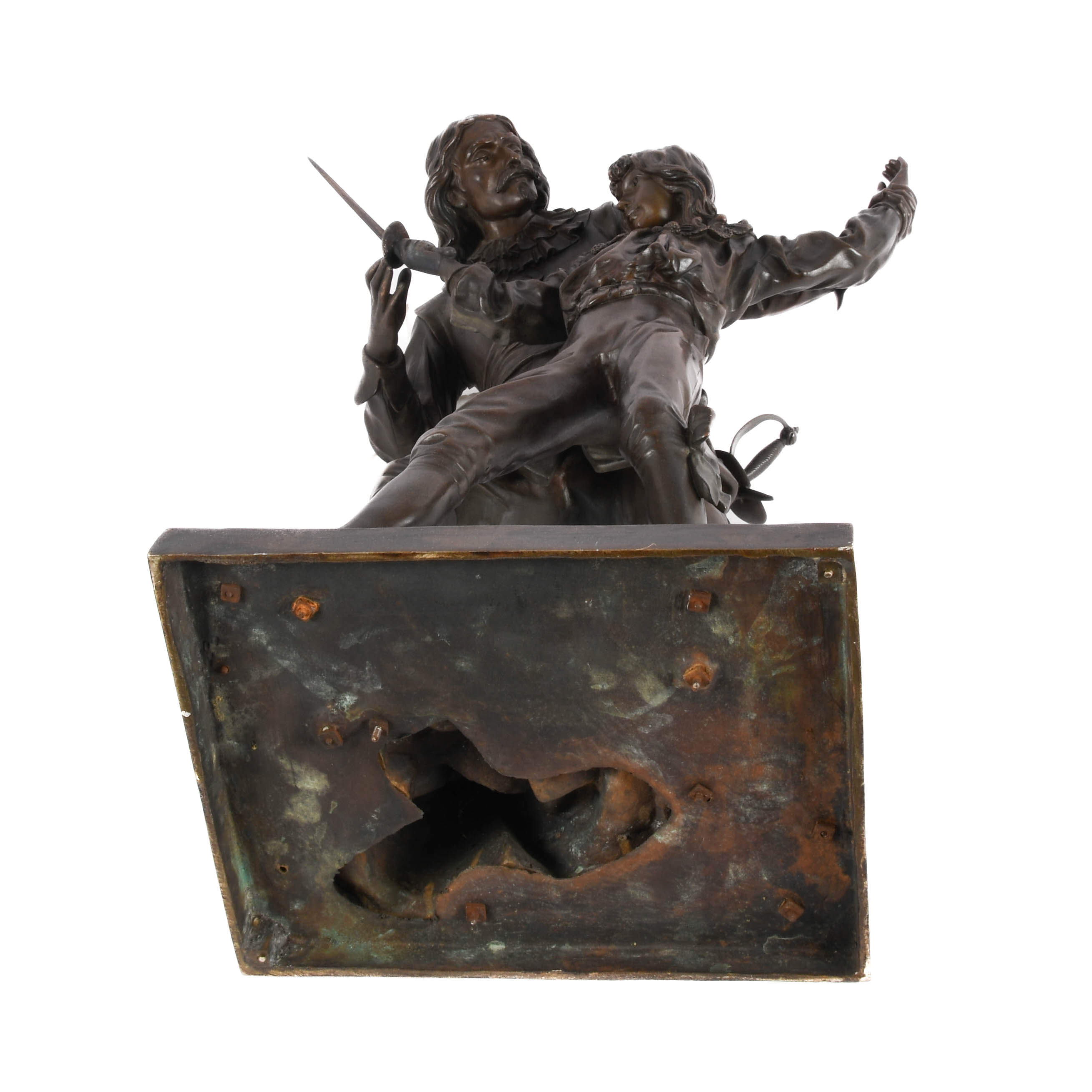 Bronze Sword Lesson Figure After Adrien Étienne Gaudez-8