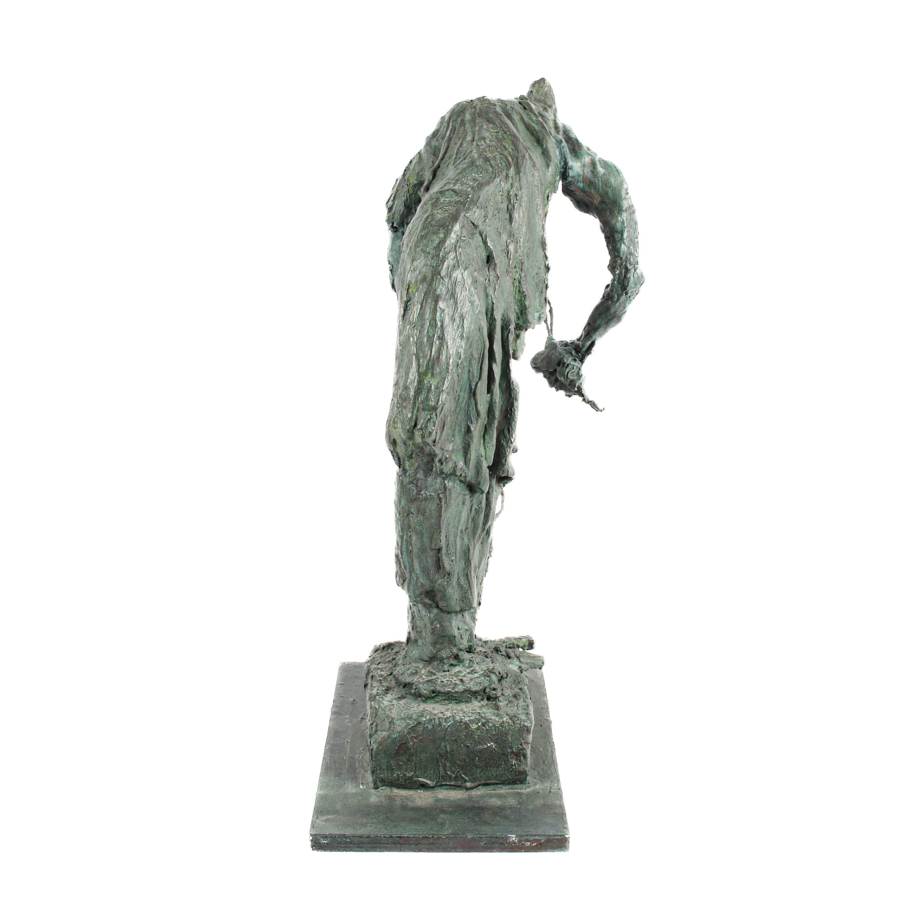 Papier-mâché and Plaster Abstract Figural Statue-4
