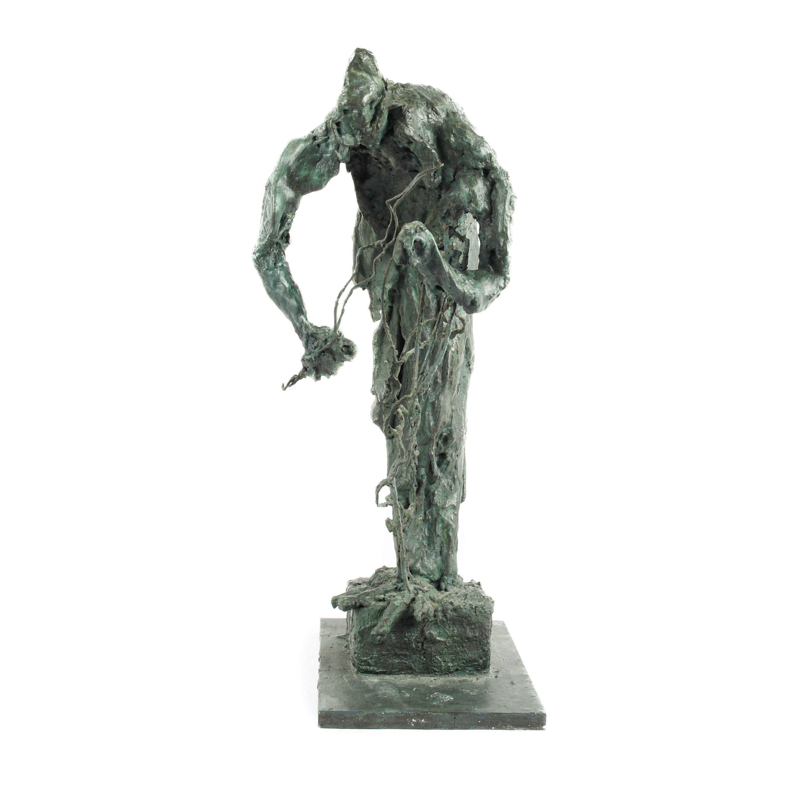 Papier-mâché and Plaster Abstract Figural Statue-1