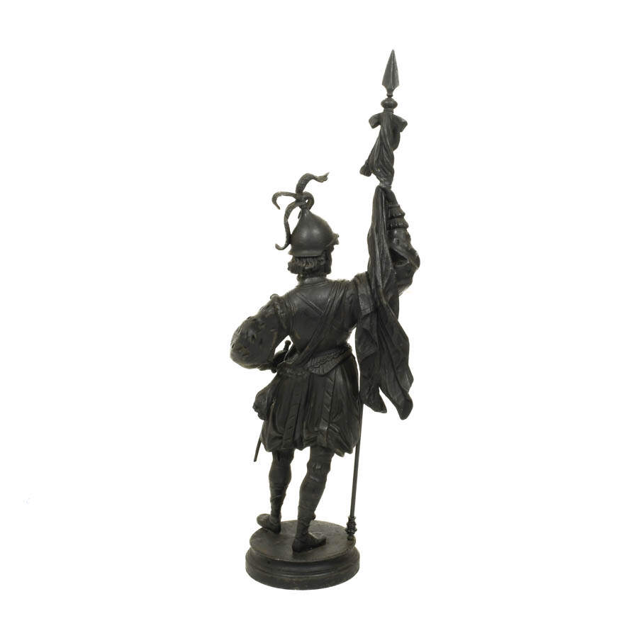 Cast Metal Roman Soldier-7