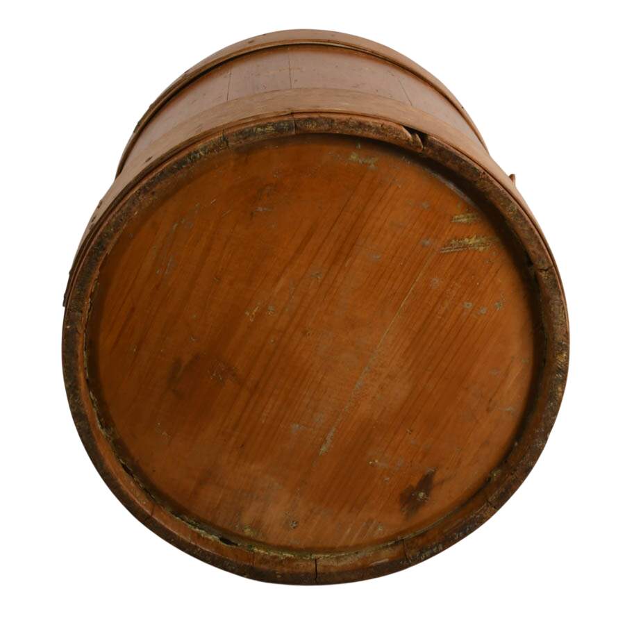 Antique Colonial Wooden Sap Bucket-8