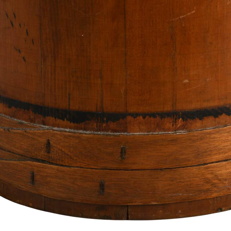 Antique Large Firkin Sugar Bucket-4