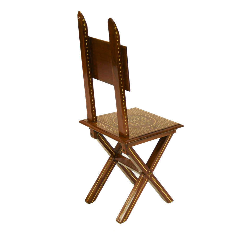 Antique Italian Inlaid Side Chair-6