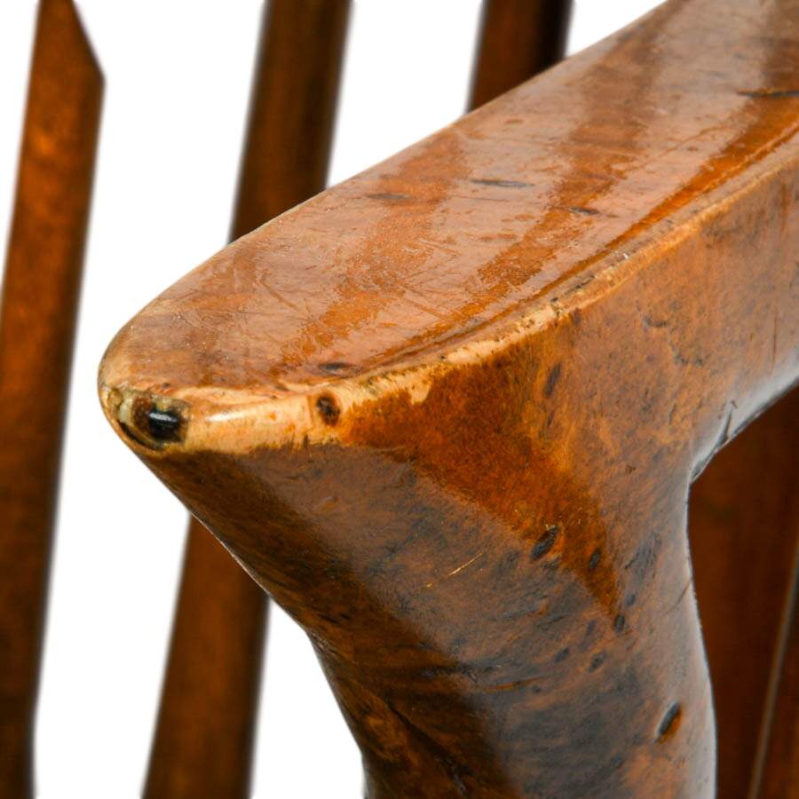 Antique Maple Burlwood Windsor Chair-6