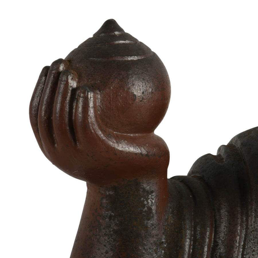 Signed Concrete Laughing Buddha Statue-3