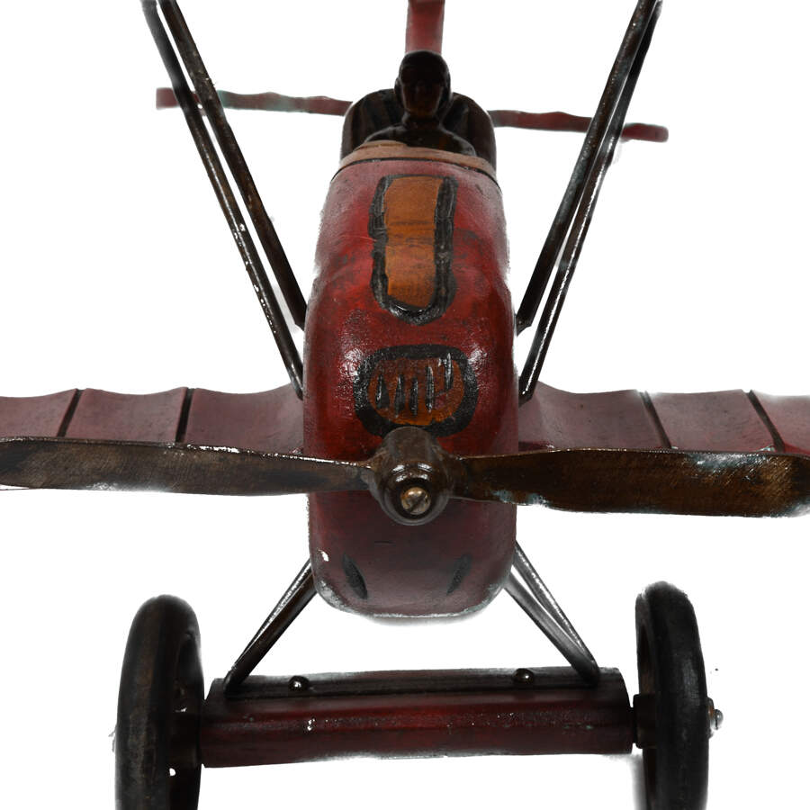 Decorative Accent Fighter Airplane and Pilot Display Model-2
