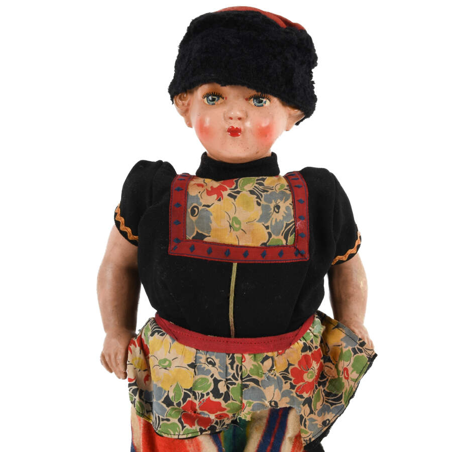 WWII Mechanical Walking Dutch Girl Doll-3