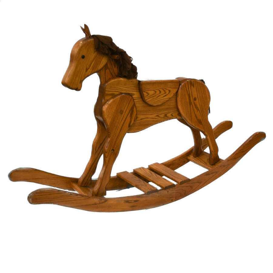 Lifesize Pony Wooden Rocking Horse-11
