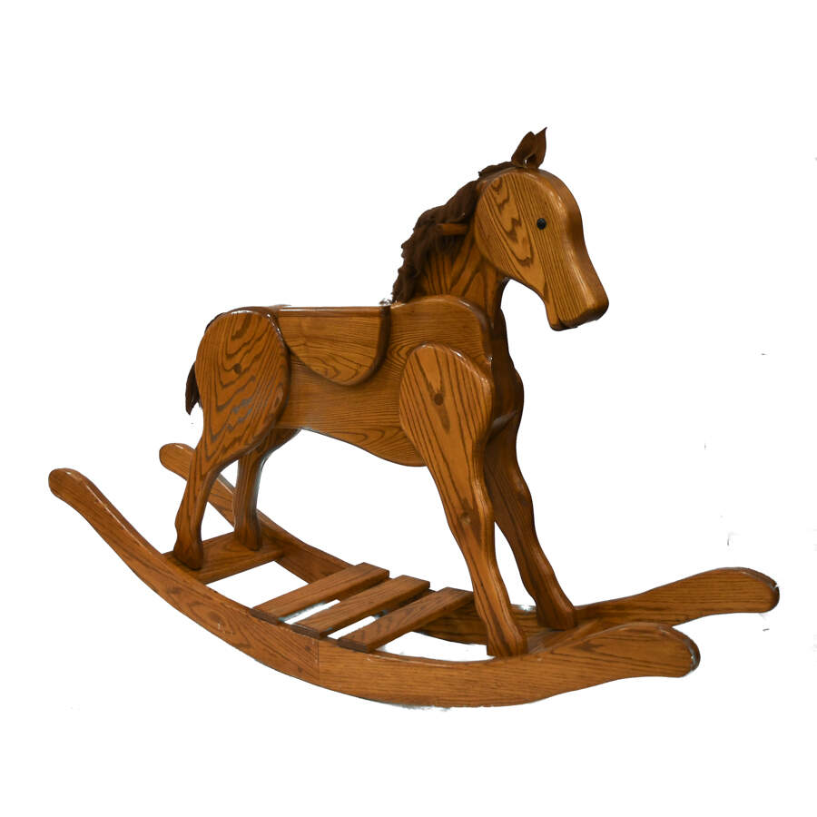 Lifesize Pony Wooden Rocking Horse-9