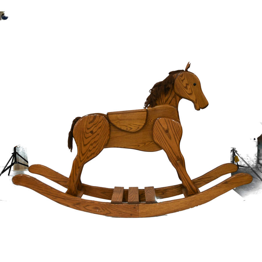 Lifesize Pony Wooden Rocking Horse-7