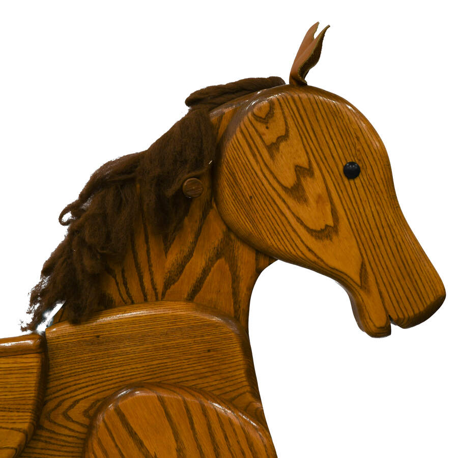 Lifesize Pony Wooden Rocking Horse-2