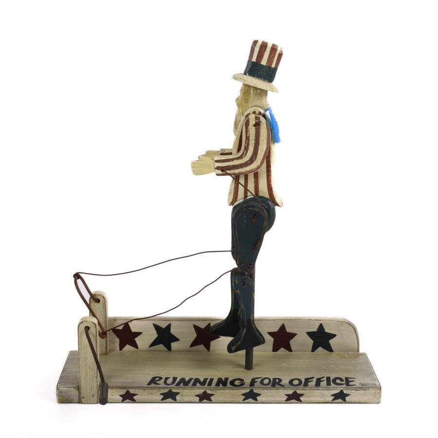 Chris Flesher Folk-Art Style Uncle Sam Motion Figure-2
