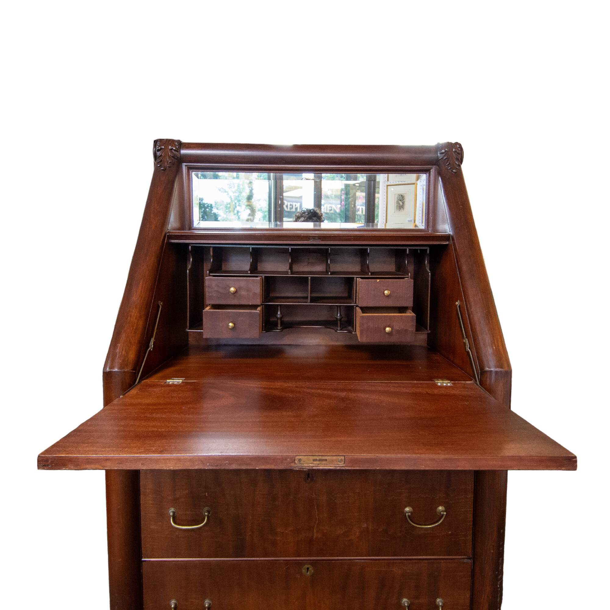 Antique Victorian Secretary Desk-2