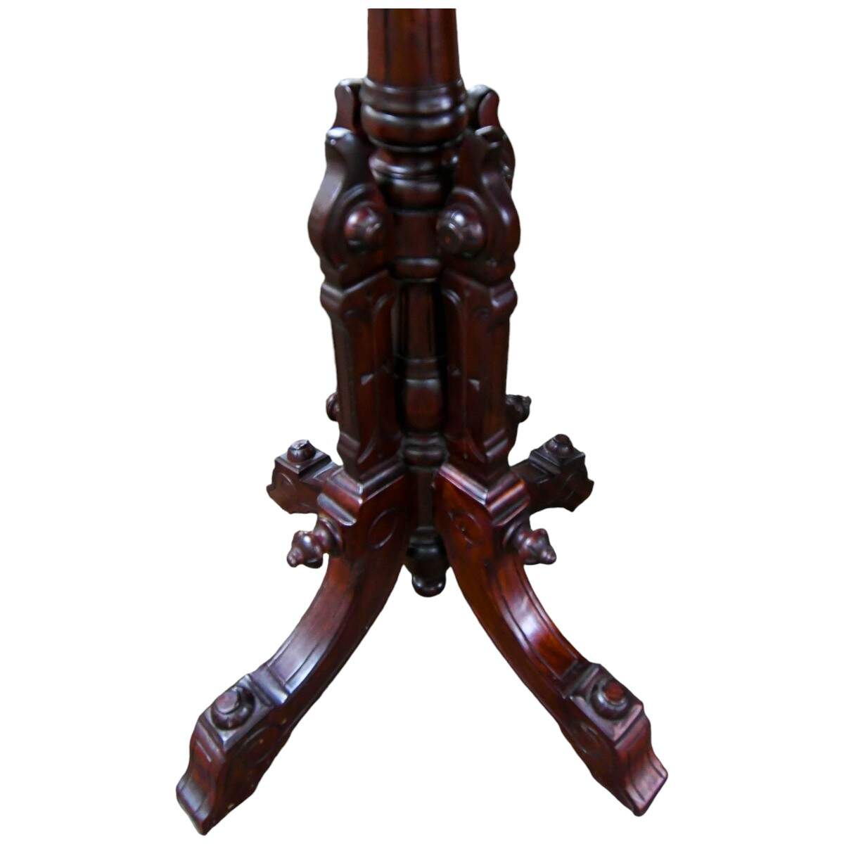 Antique Victorian Wood Side Table-4