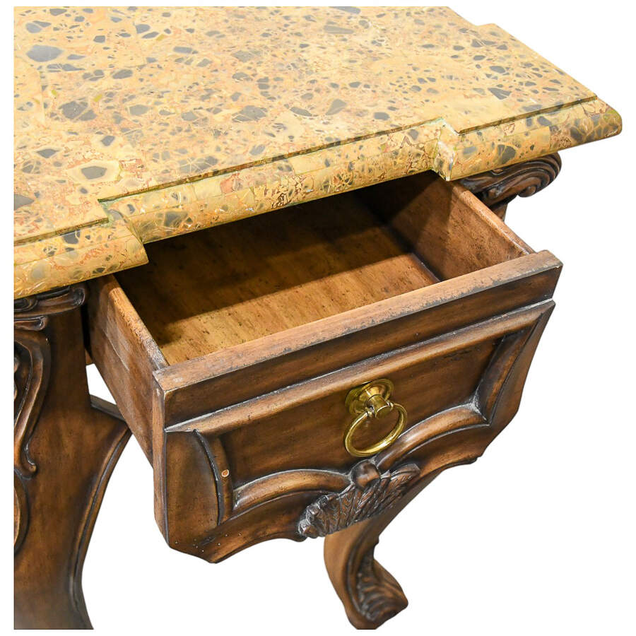 Maitland Smith Stone Top Console Table-9