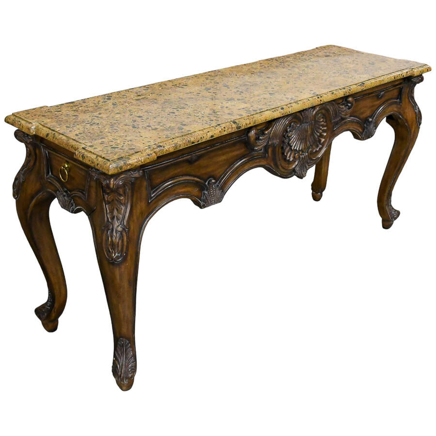 Maitland Smith Stone Top Console Table-3