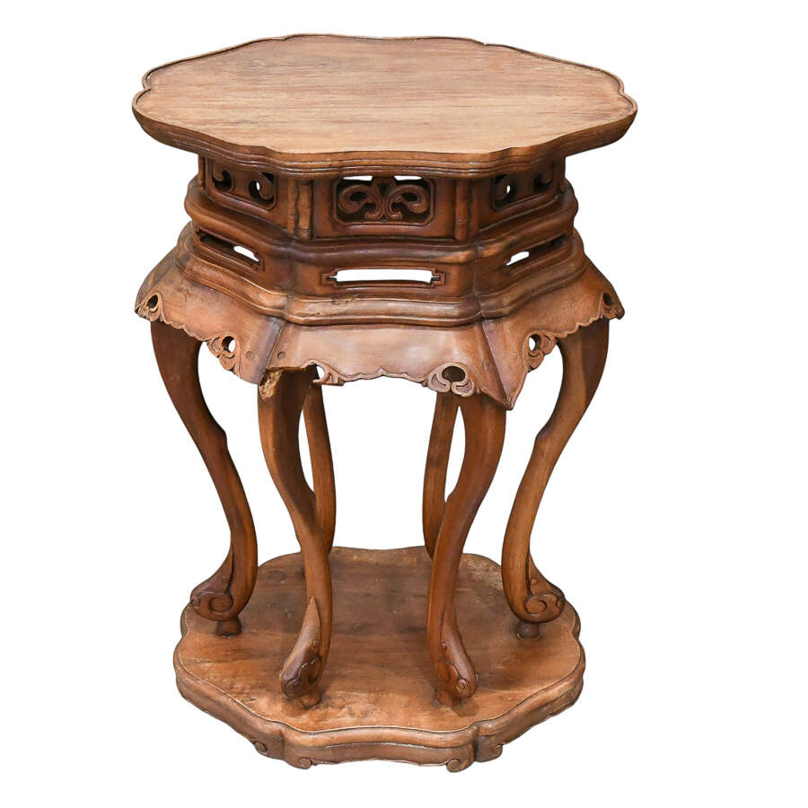 Chinese Ming-Style Hardwood Side Table Stand-7