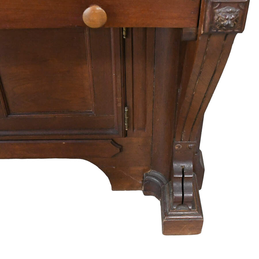 Antique Victorian Piano Top Secretary Desk-13