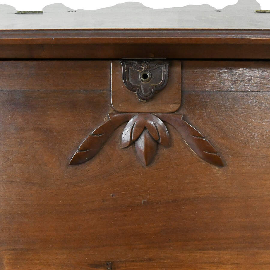 Antique Victorian Piano Top Secretary Desk-10