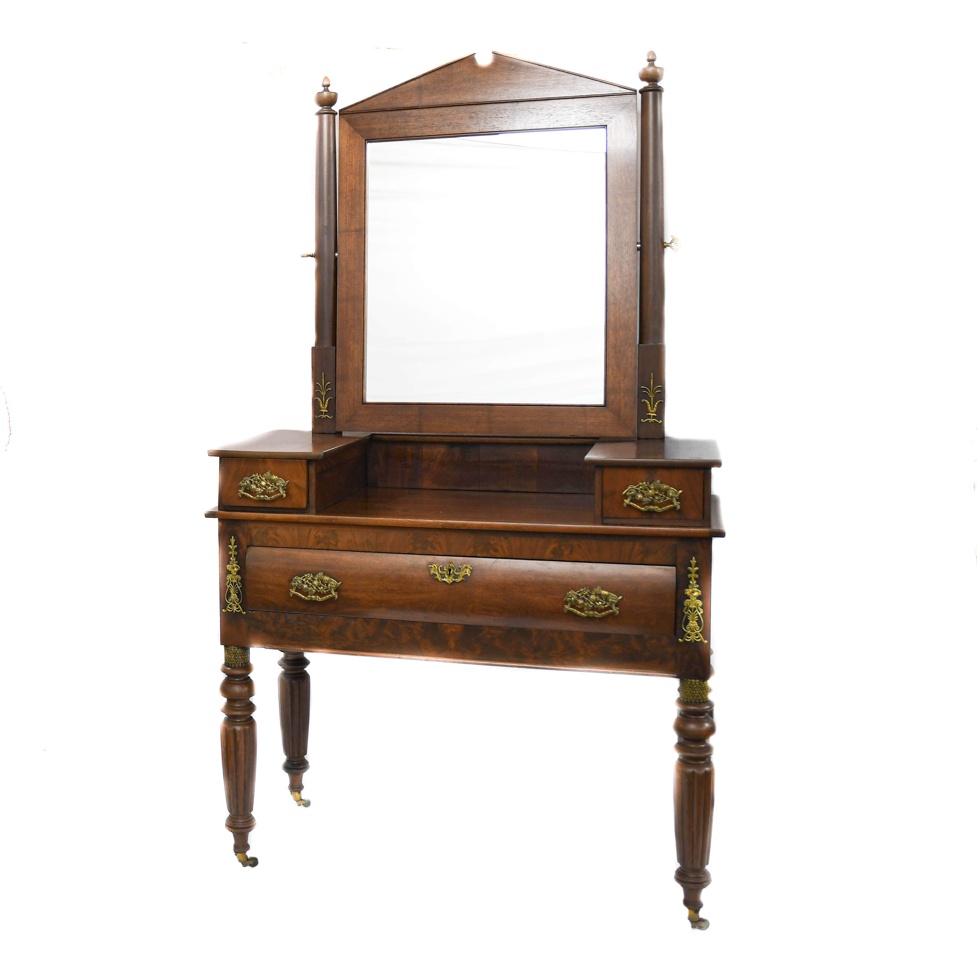 Antique Victorian Dressing Table with Mirror-4