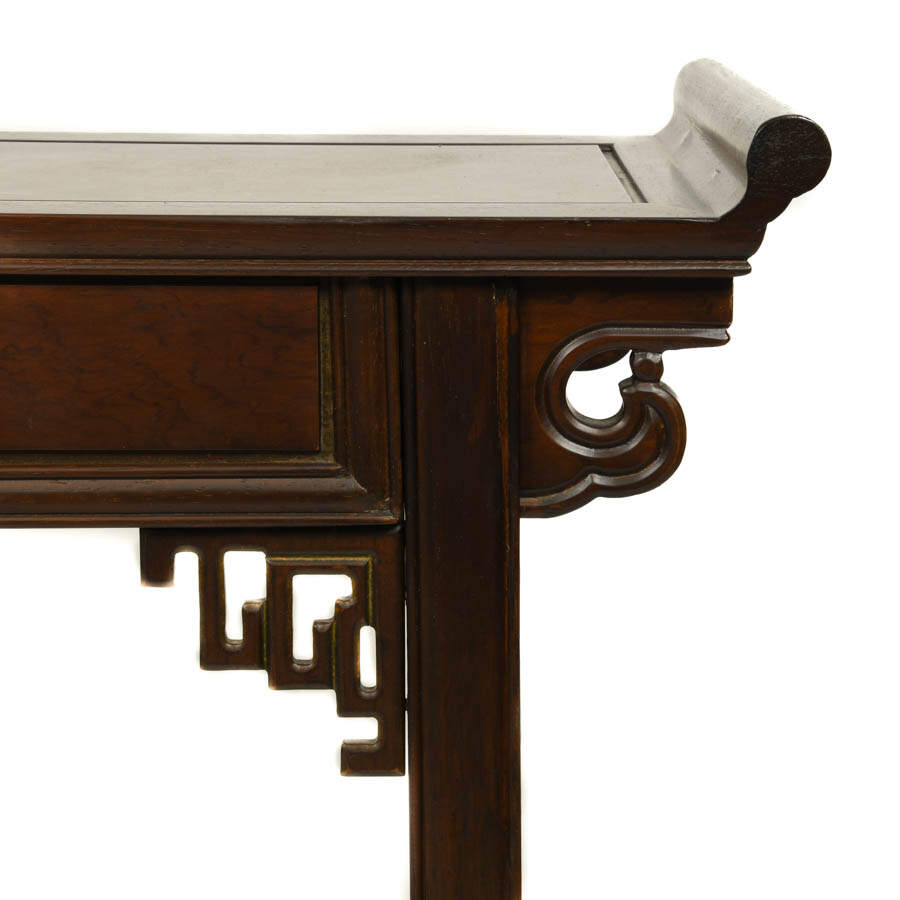 Chinese Two Drawer Altar Table-7