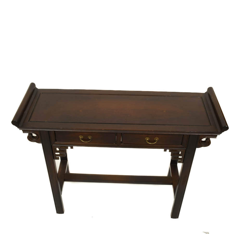 Chinese Two Drawer Altar Table-2