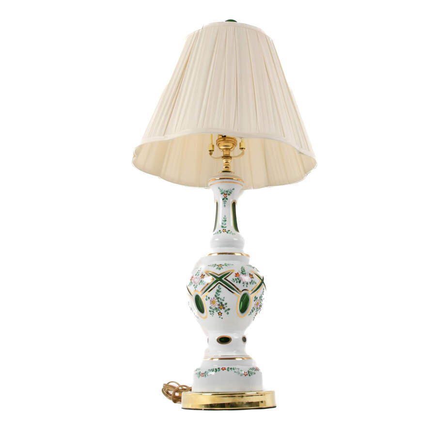 Bohemian Czech Glass Table Lamp-2