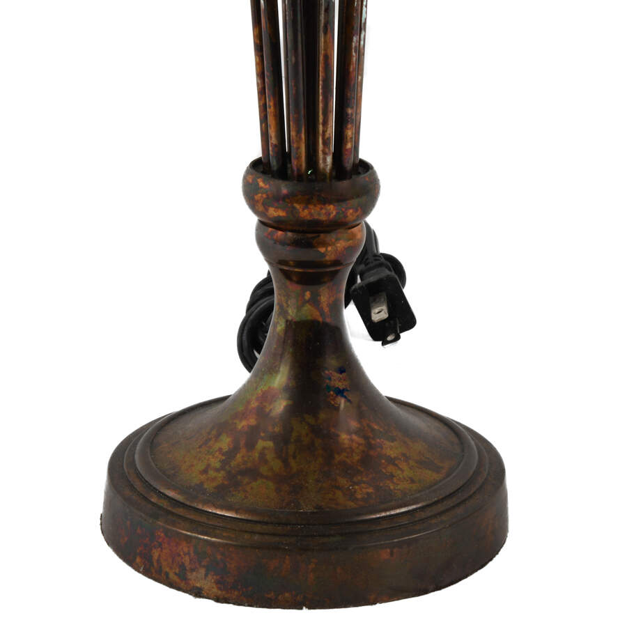 Pair of Decorative Open Cage Metal Table Lamps-6
