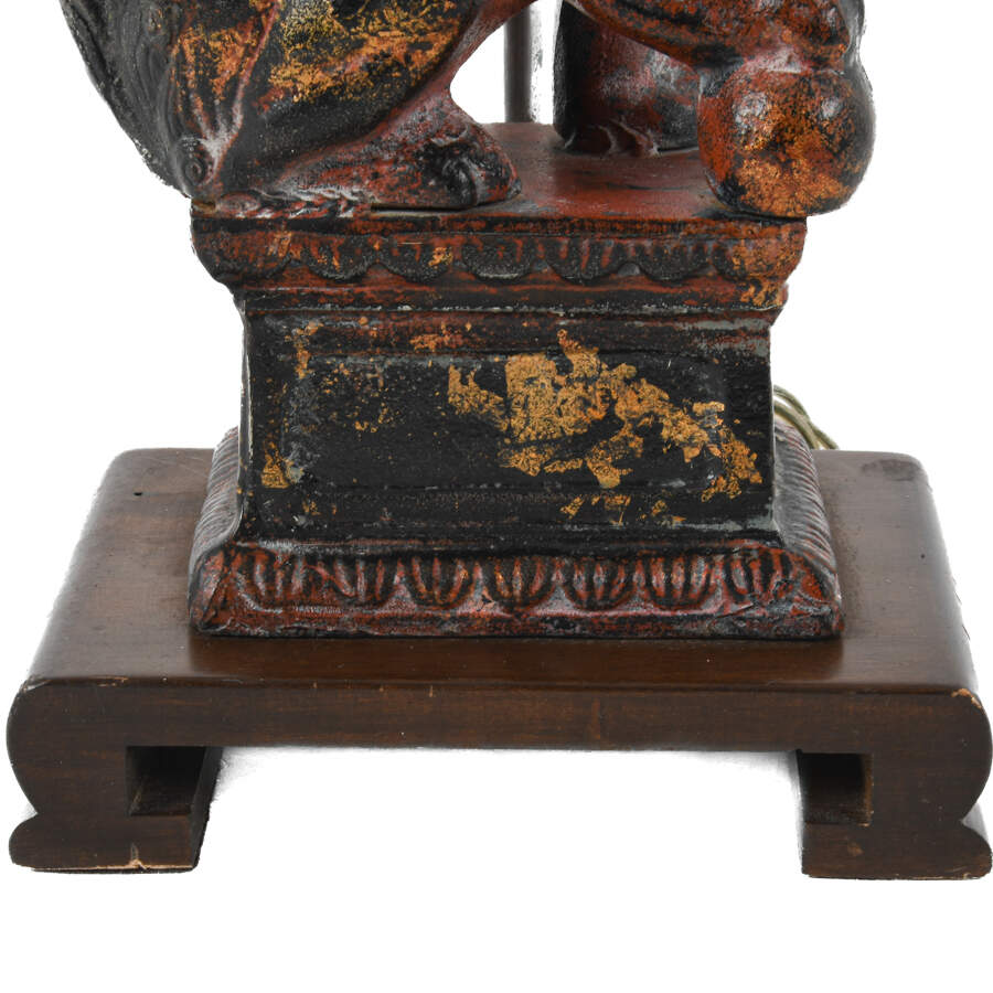 Frederick Cooper Cast Iron Imperial Lion Table Lamp-5
