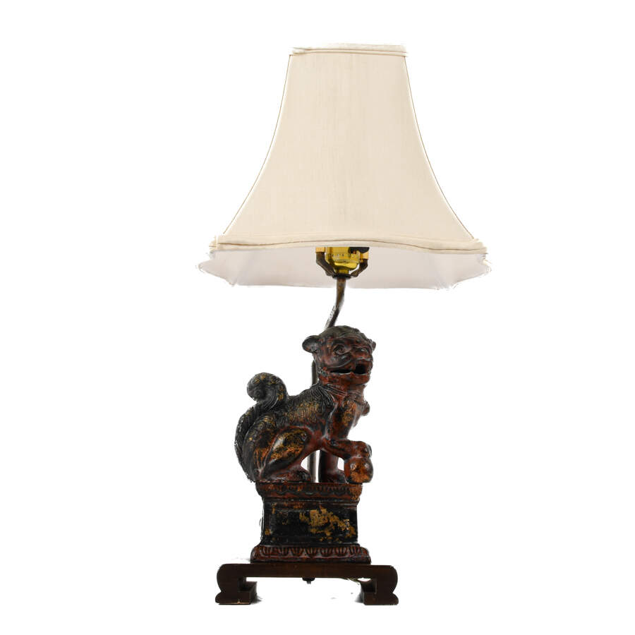 Frederick Cooper Cast Iron Imperial Lion Table Lamp-4