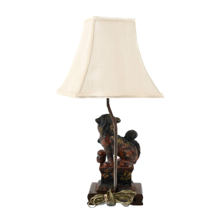 Frederick Cooper Cast Iron Imperial Lion Table Lamp-3