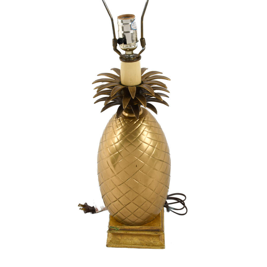 Hollywood Glam Brass Pineapple Lamp-5