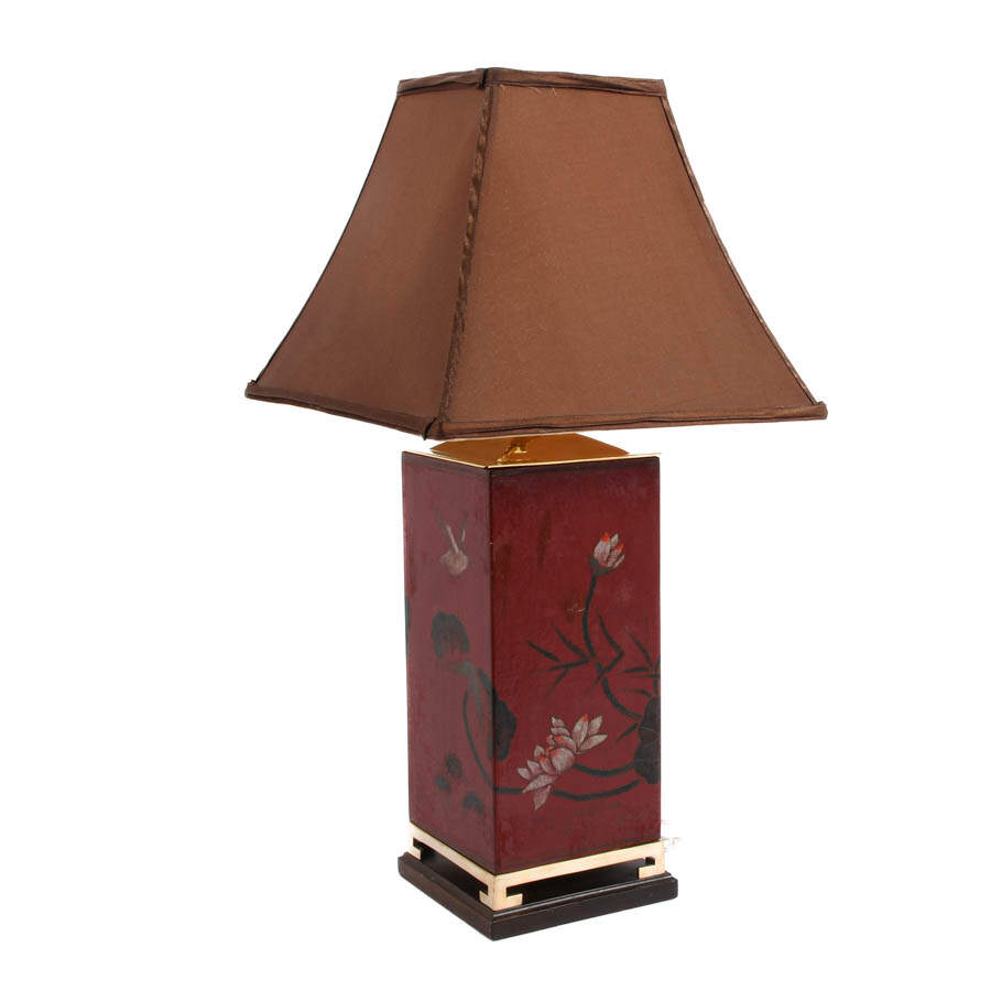 Japanese Hand-Painted Table Lamp-5