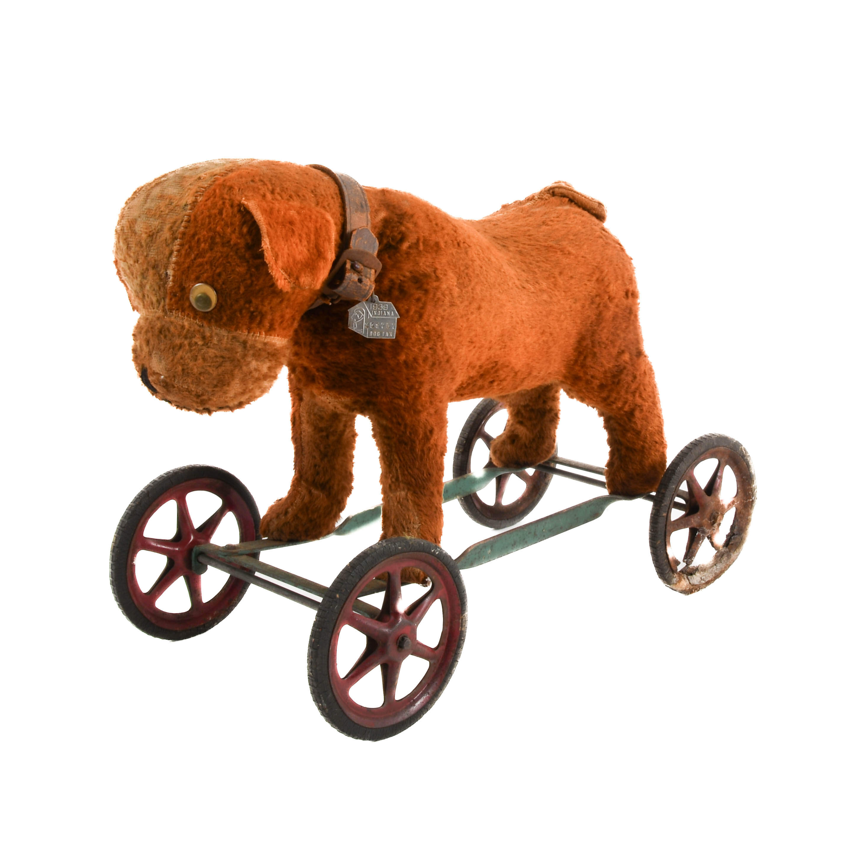 Small Ride on Dog Pull Toy with Wheels-4