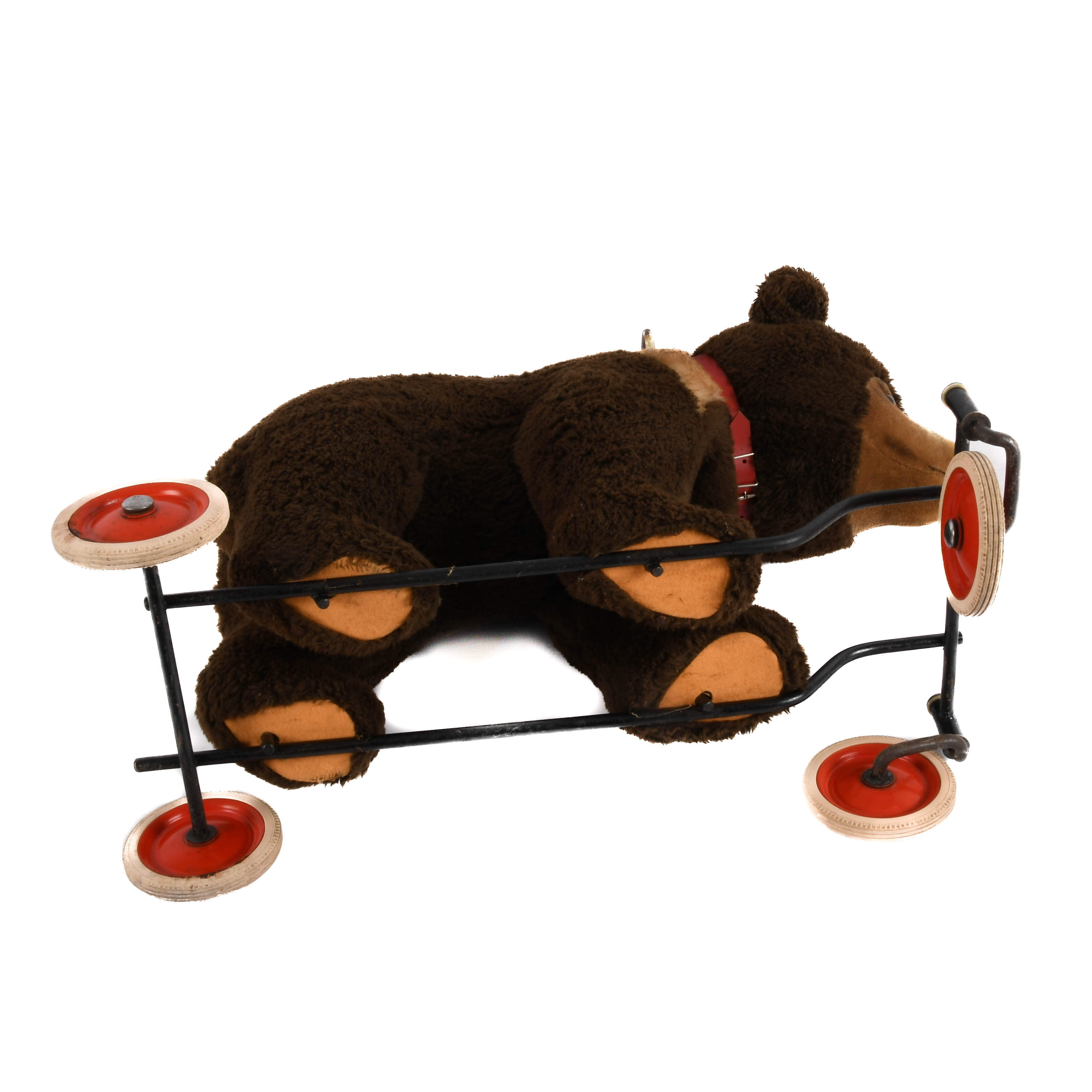 German Steiff Riding Bear Cub on Wheels-7