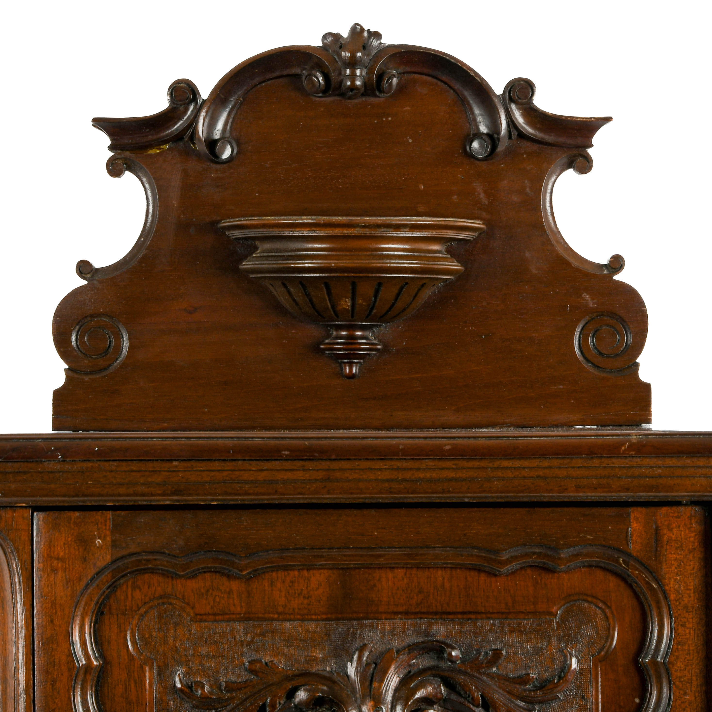 James Allen and Sons' Carved Oak Bedside Cabinet-2