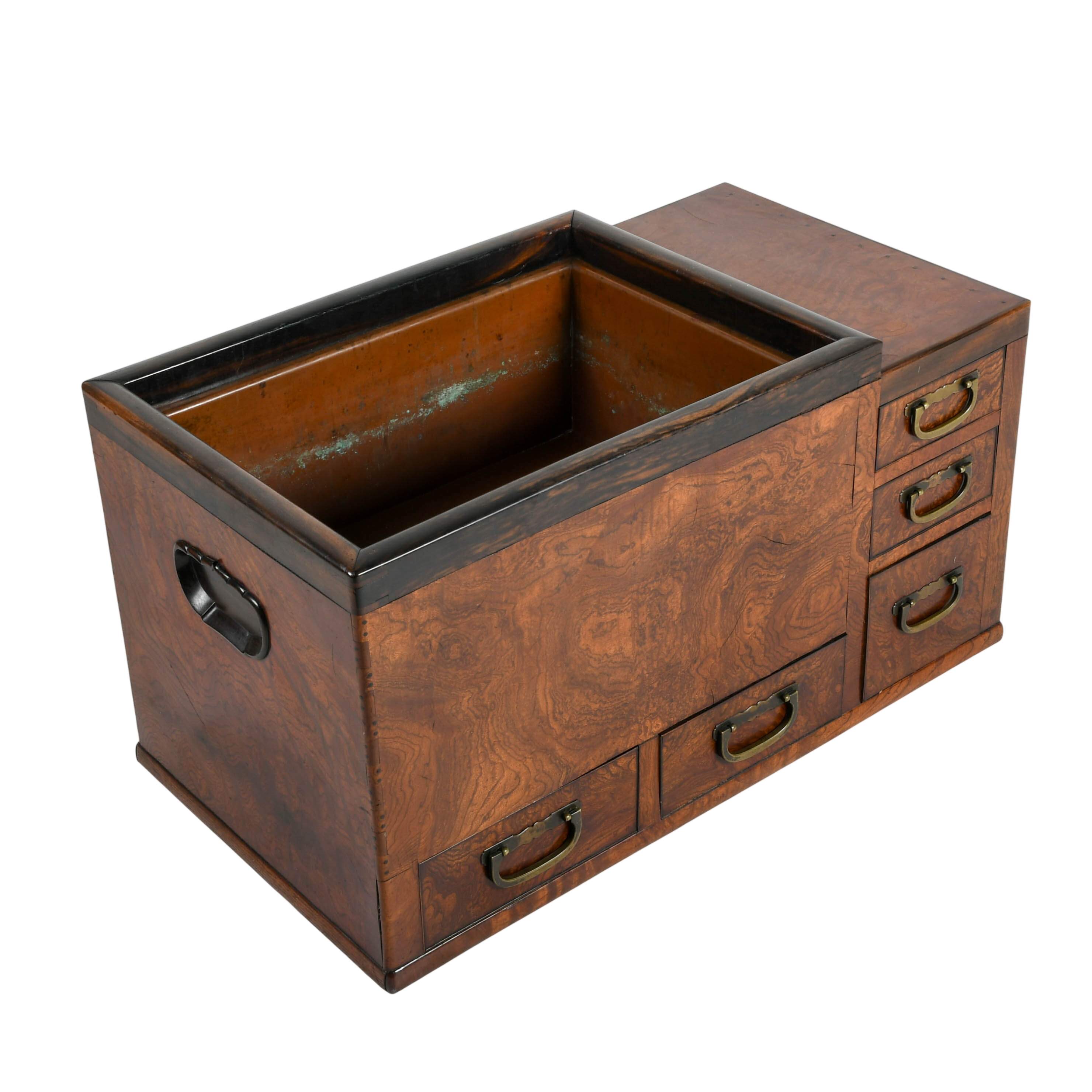 Japanese Burlwood Hibachi-9