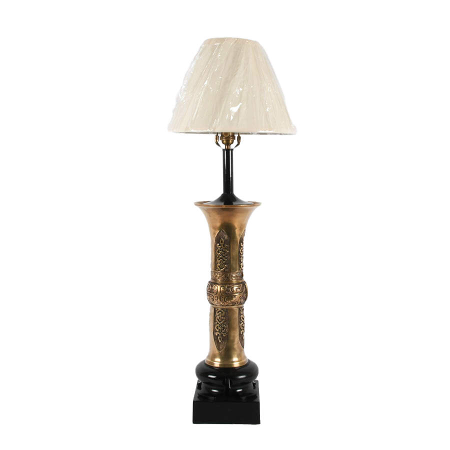 Chinoiserie Brass Table Lamp-1