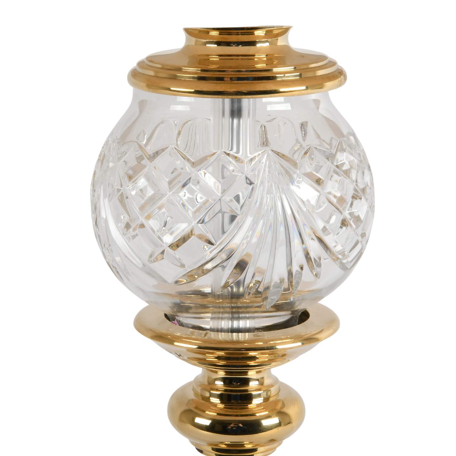 Crystal and Brass Table Lamp-8