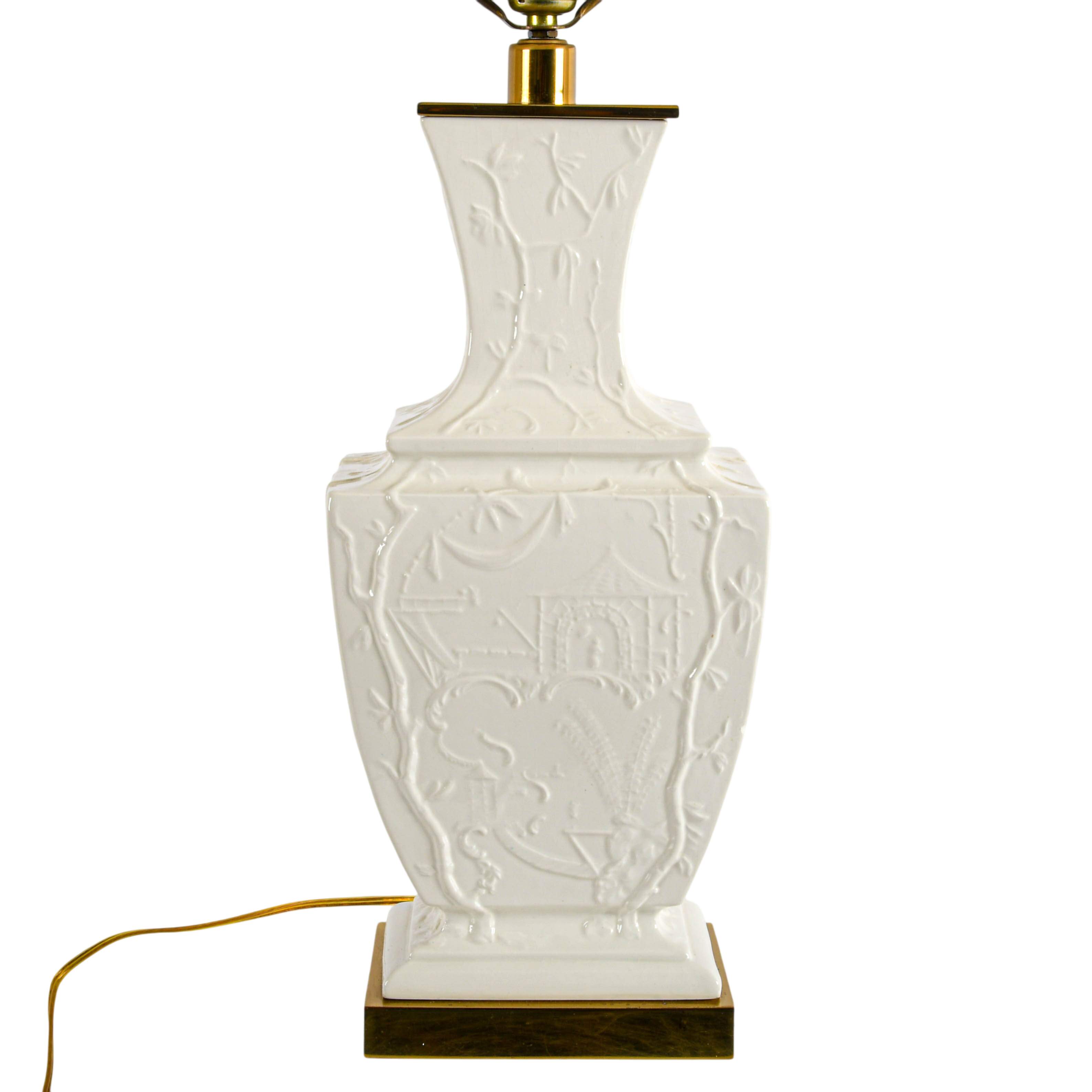 Paul Hanson Chinoiserie Blanc de Chine Table Lamp-4
