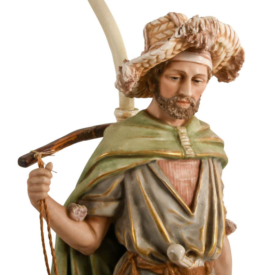 Italian Figural Shepard Table Lamp-5