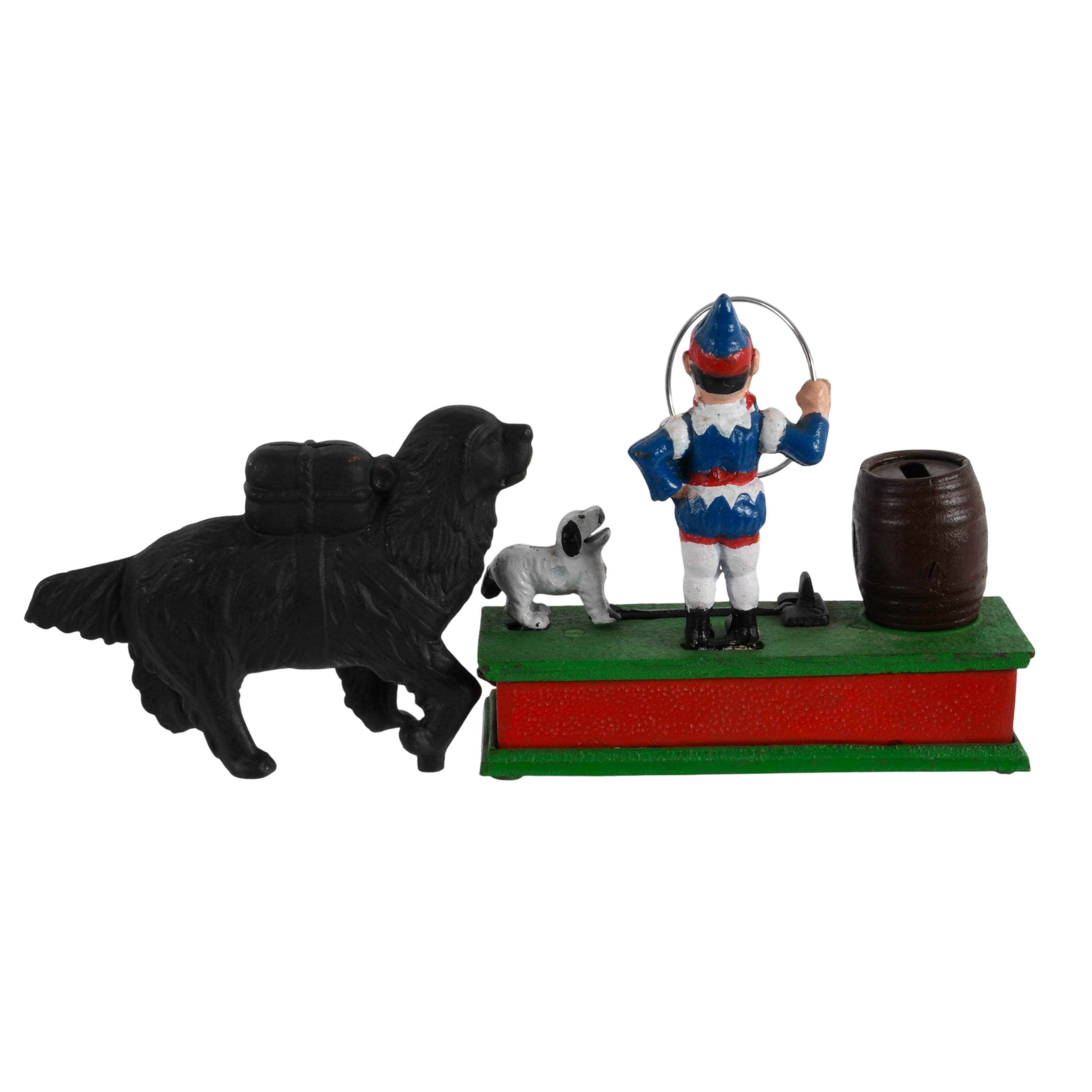 Pair of Reproduction Cast Iron Dog Banks-4