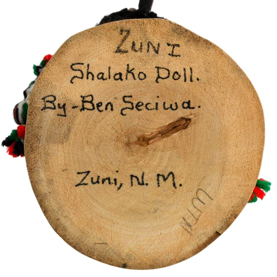 Signed Zuni Shalako Doll by Ben Seciwa-7