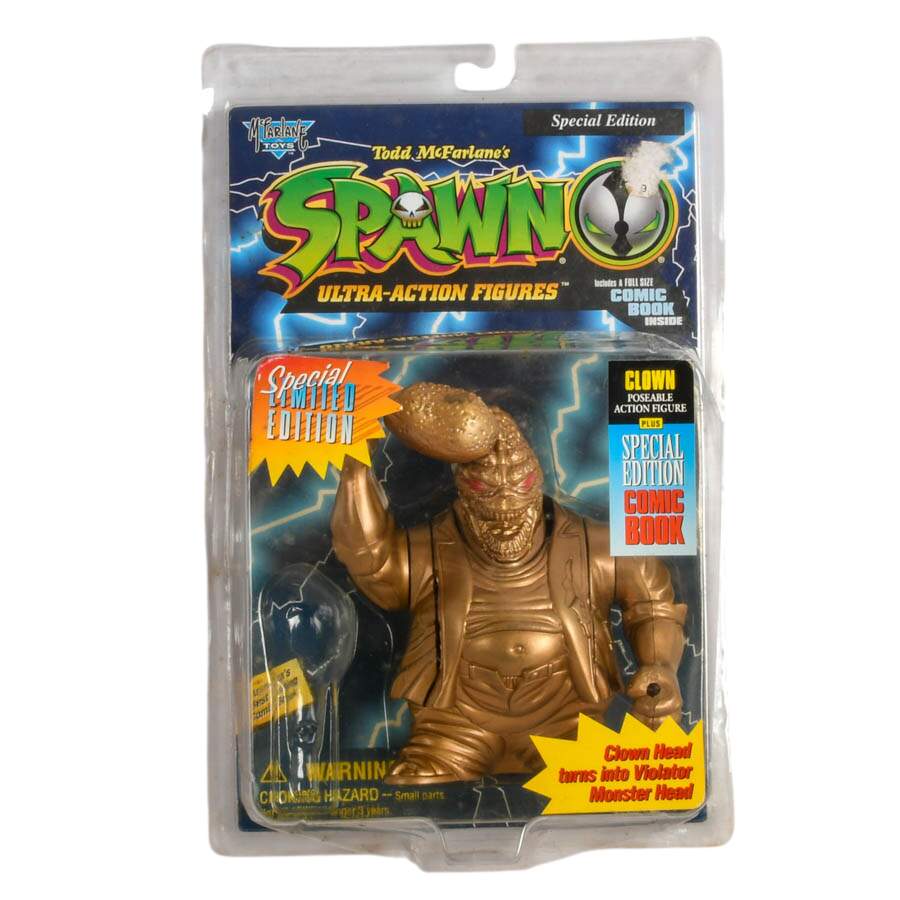 Quadruple McFarlane Toys: Spawn Universe Clown, Spawn, Medieval Spawn-3