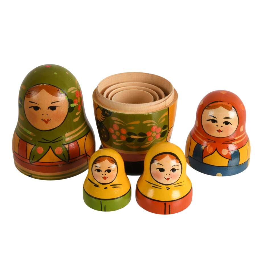 USSR Matryoshka Wooden Dolls Eleven Pieces-5
