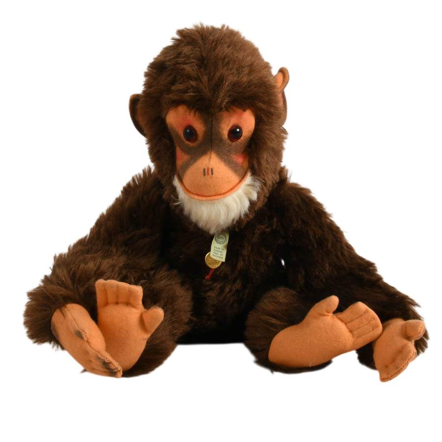 Mid-Century Hermann Teddy Original Monkey Stuffed Animal-1