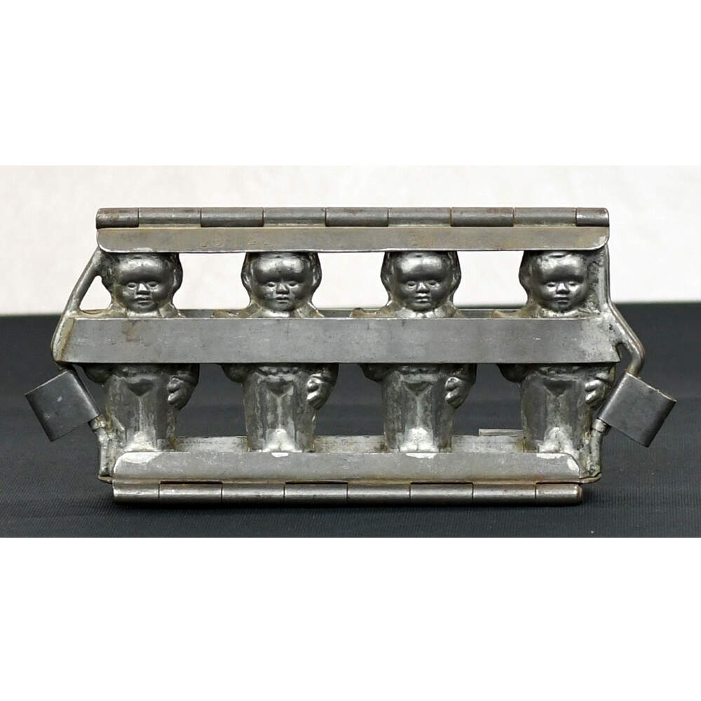 Circa 1930s Anton Reiche German Four Grooms Chocolate Mold-1