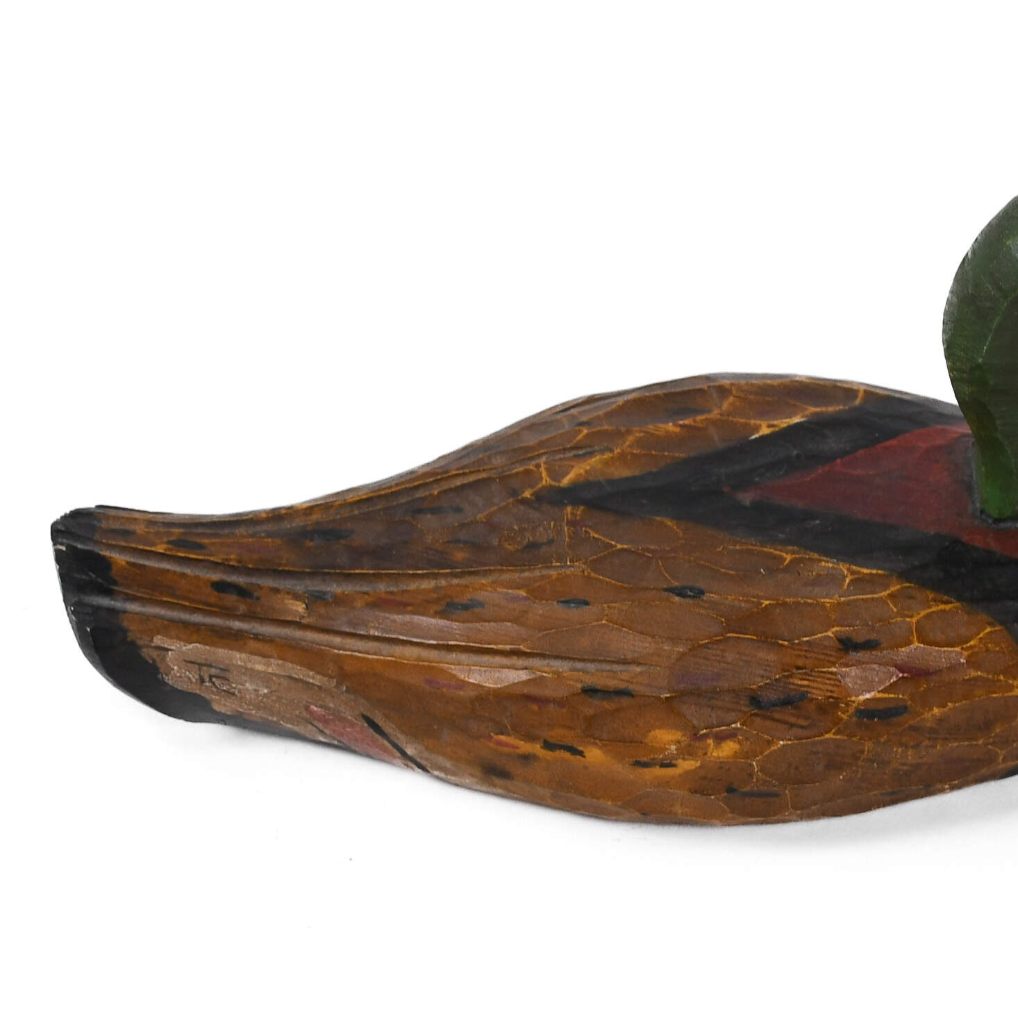 Hand-Painted and Carved Mallard Duck-7