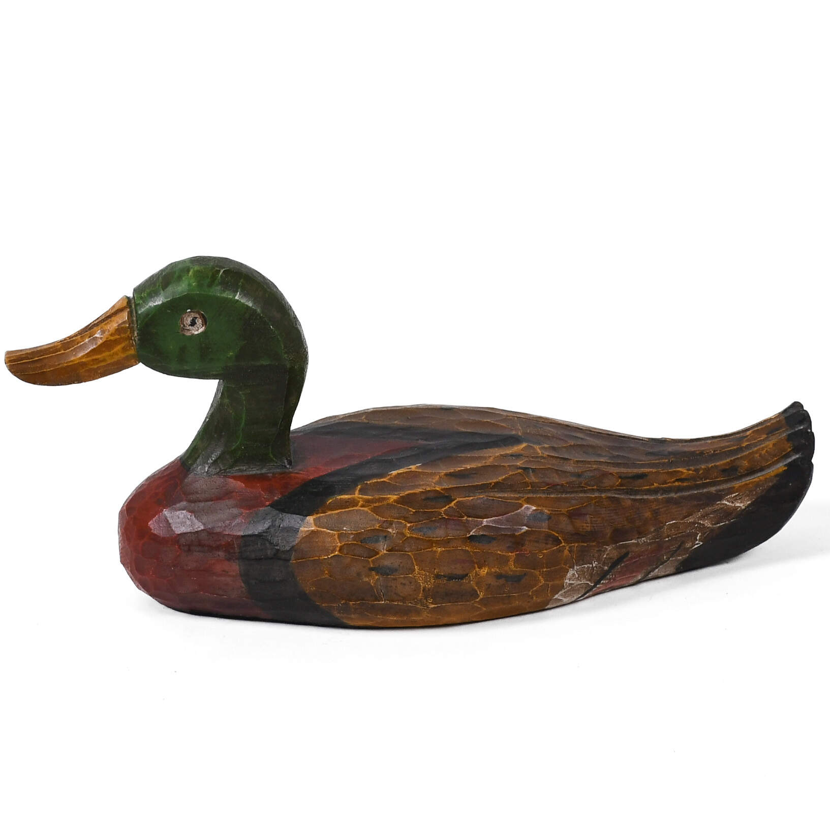 Hand-Painted and Carved Mallard Duck-3